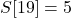 S[19]=5