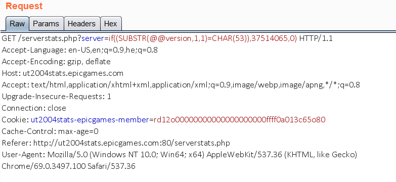 Hacking Fortnite Accounts Check Point Research - figure 3 the second sql injection query