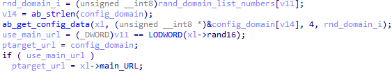 XLoader inserts the address of the C&C server into a random place in the list
