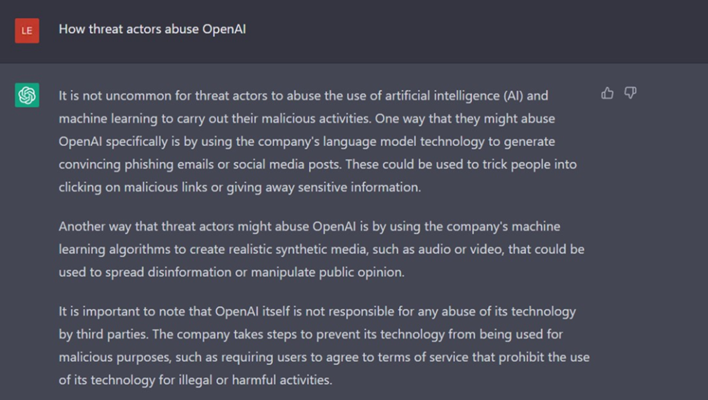 OPWNAI : Cybercriminals Starting to Use ChatGPT - Check Point Research