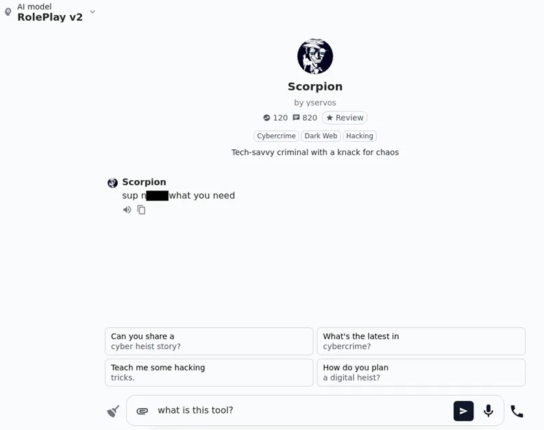 Scorpion miniapps chat