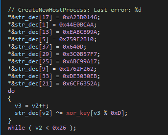 Figure 27 - String obfuscation.