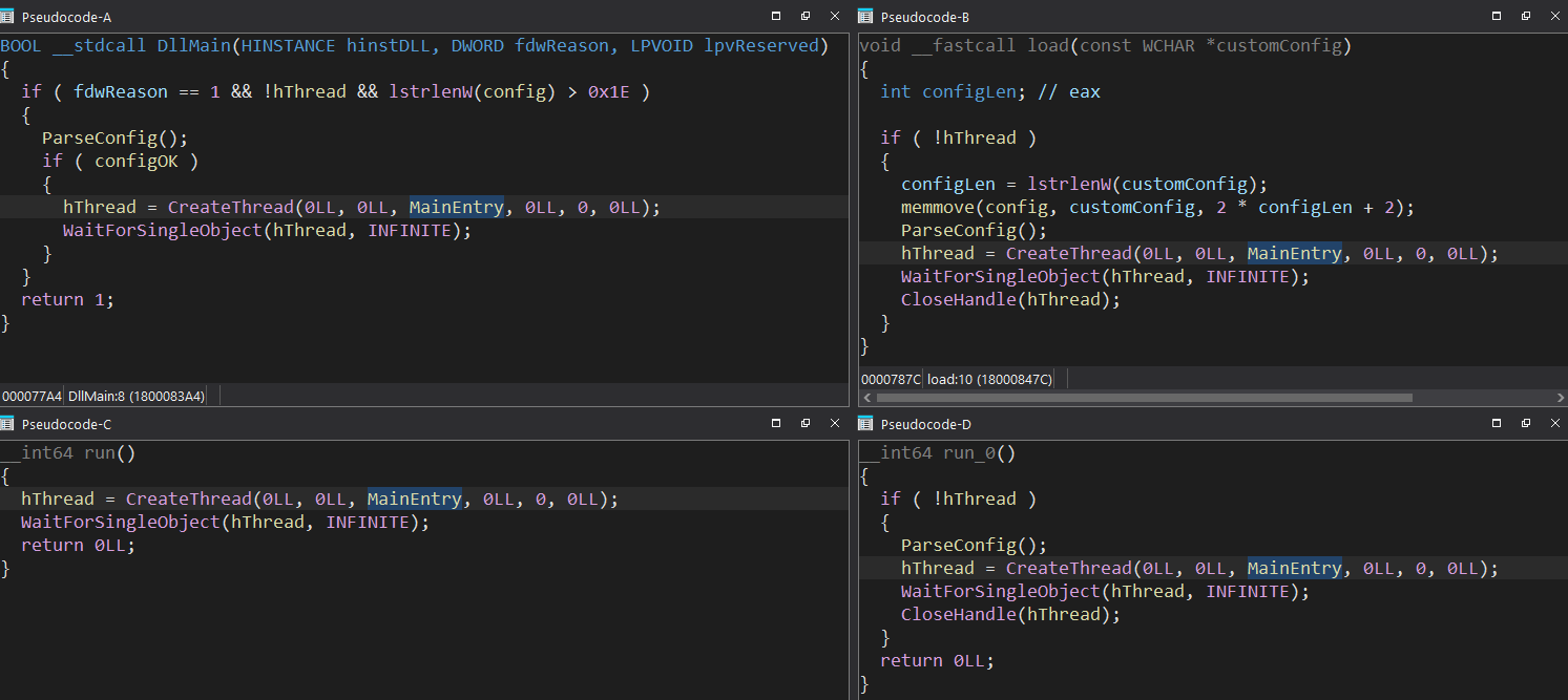 Figure 7: The exported functions of the ValleyRAT downloader DLL.