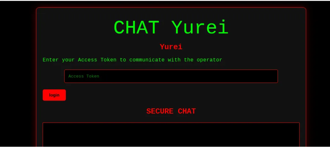 Figure 2 — Yurei chat interface.