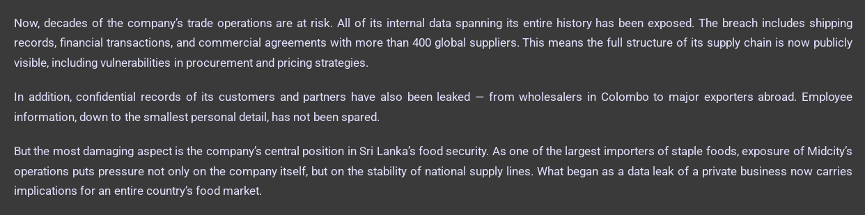 Figure 11 — Yurei on the implications of a possible Leak.