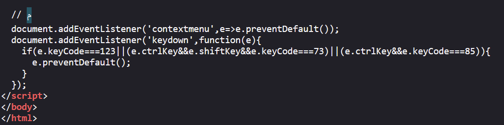 Figure 12 — Arabic comment inside HTML code from the .onion page.